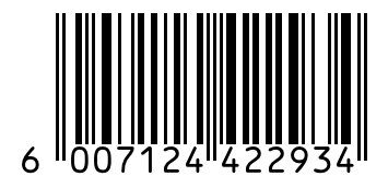 Barcode 6007124422934