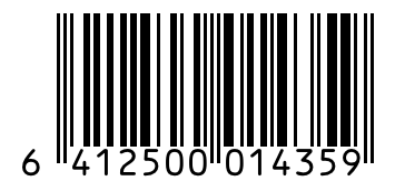 Barcode 6412500014359
