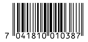 Barcode 7041810010387