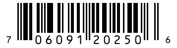 Barcode 706091202506