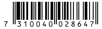 Barcode 7310040028647