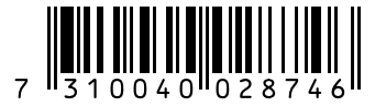 Barcode 7310040028746