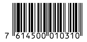 Barcode 7614500010310