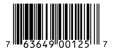 Barcode 763649001257