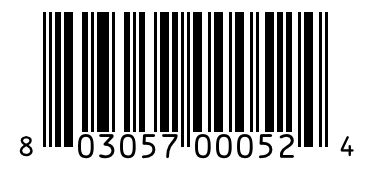 Barcode 803057000524