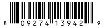 Barcode 809274139429