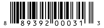 Barcode 889392000313