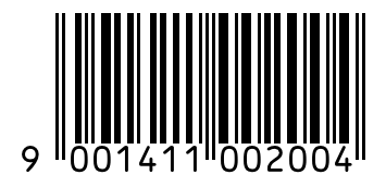 Barcode 9001411002004