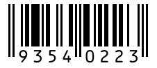 Barcode 93540223