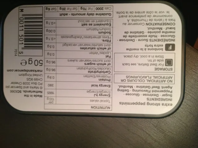 Curiously Strong Mints 50 g, other of pack