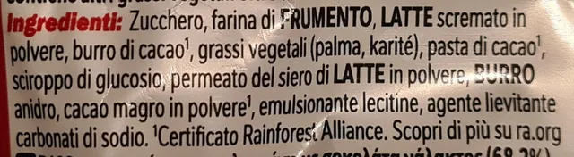 KitKat 4 Finger 3 × 41.5 g, ingredients of pack