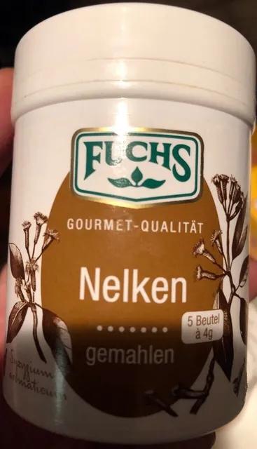 Fuchs Nelken gemahlen 20 g, front of pack