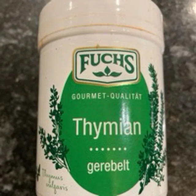 Fuchs Thymian gerebelt 140 g, front of pack