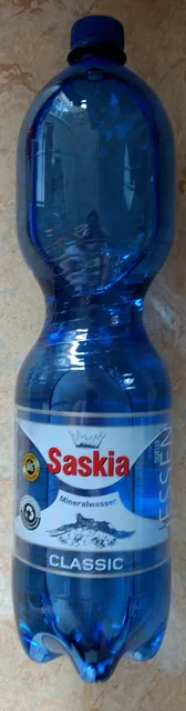 Saskia Classic Natural Mineral Water Quelle Jessen 1.5 l, front of pack
