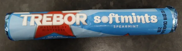 Trebor Softmints Spearmint 44.9 g, front of pack