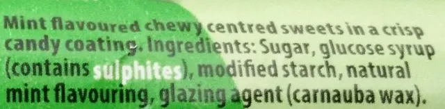 Trebor Softmints Peppermint 44.9 g, ingredients of pack