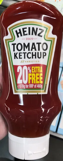 Heinz Tomato Ketchup 20% Extra Free 570 g, front of pack