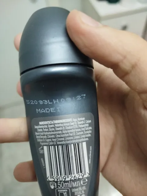 Dove Men+Care Advanced Invisible Dry Anti-Perspirant 50 ml, ingredients of pack