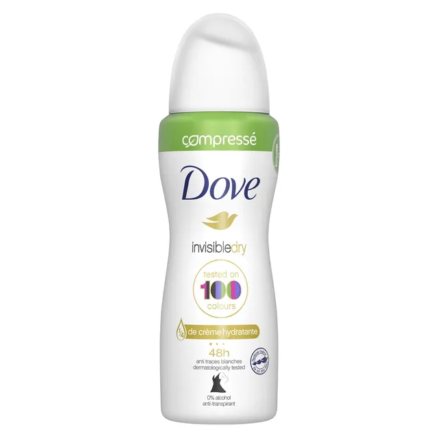 Dove Invisible Dry Anti-Transpirant Compressé 100 ml, front of pack