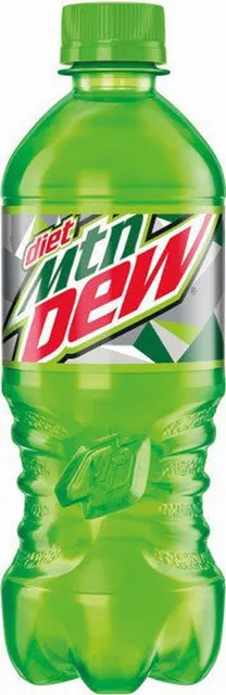 Diet Mountain Dew 20 fl oz, front of pack