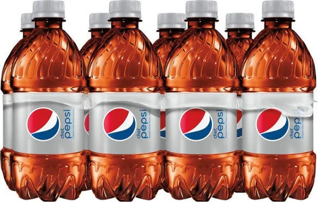 Diet Pepsi 8 × 12 fl oz bottles, front of pack
