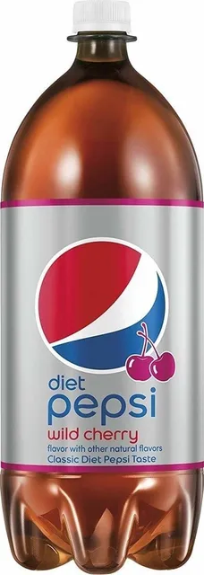 Diet Pepsi Wild Cherry 2 L, front of pack