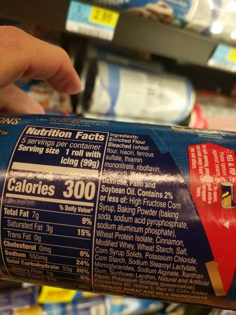 Pillsbury Grands! Cinnamon Rolls with Original Icing 17.5 oz, ingredients of pack