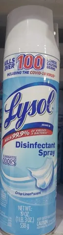 Lysol Disinfectant Spray Crisp Linen 19 oz