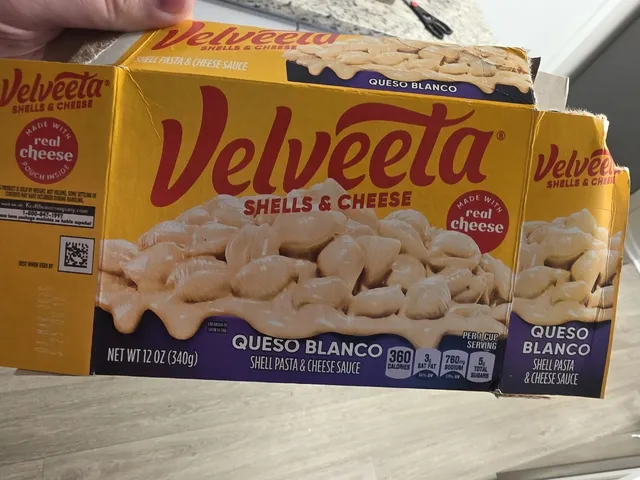 Velveeta Shells & Cheese Queso Blanco 12 oz, front of pack