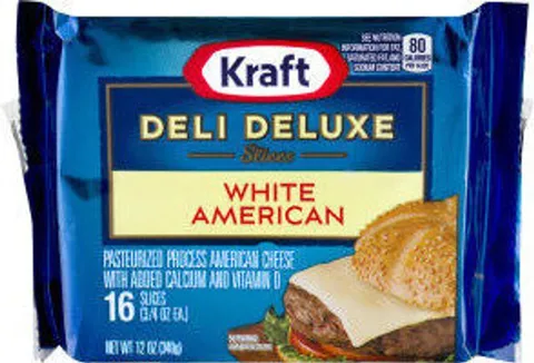 Kraft Deli Deluxe White American Cheese Slices 12 oz
