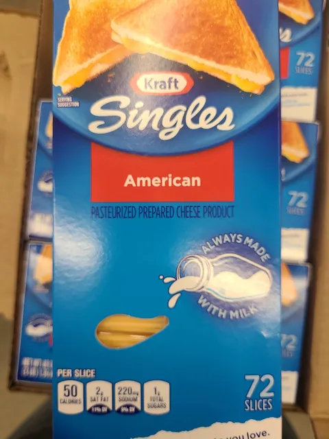 Kraft Singles American 72 Slices 48 oz, front of pack