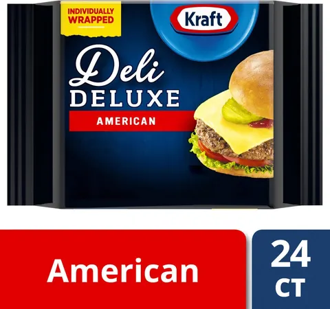Kraft Deli Deluxe Original Kraft Deli Deluxe American Cheese Individually Wrapped Slices 16 oz