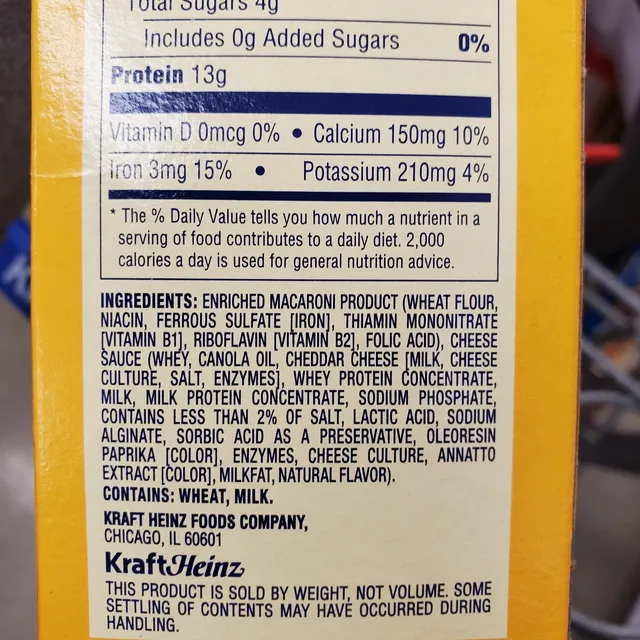 Velveeta Shells & Cheese Original Value Size 24 oz, ingredients of pack
