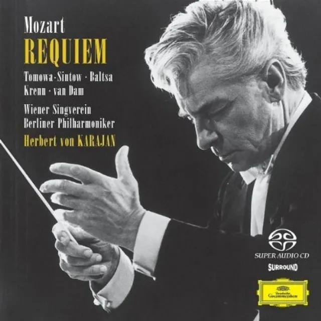 Mozart: Requiem, K. 626 – Berliner Philharmoniker, Karajan (1975 recording, DVD-Audio), front of pack