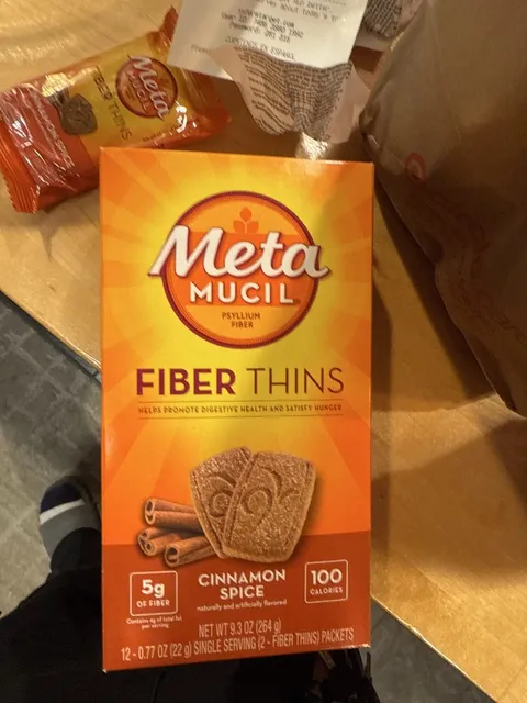 Metamucil Fiber Thins Cinnamon Spice 264 g, front of pack
