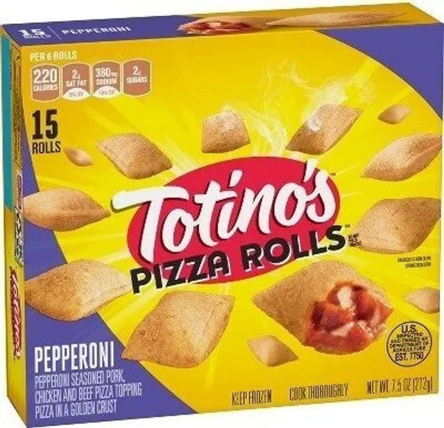 Totino's Pepperoni Pizza Rolls 7.5 oz, front of pack