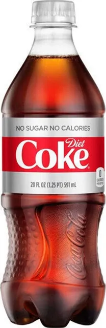 Diet Coke 20 fl oz, front of pack