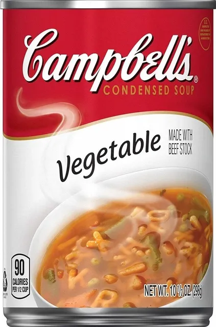 Campbell's Condensed Vegetable Soup 10.5 oz, front of pack