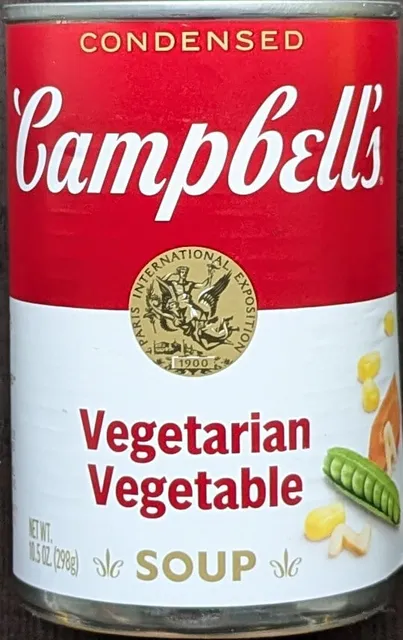Campbell's Condensed Vegetarian Vegetable Soup 10.5 oz, front of pack