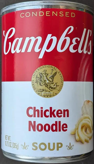 Campbell's Condensed Chicken Noodle Soup 10.75 oz, front of pack