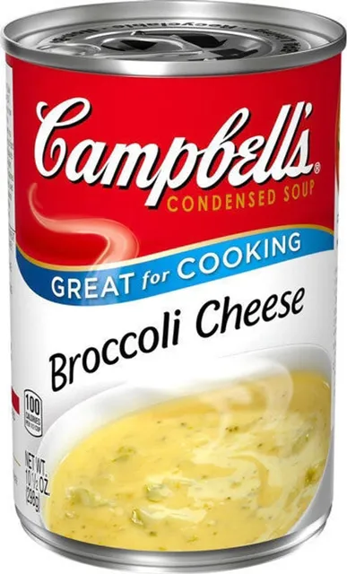 Campbell's Condensed Broccoli Cheese Soup 10.5 oz, front of pack