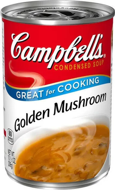 Campbell's Condensed Golden Mushroom Soup 10.5 oz, front of pack