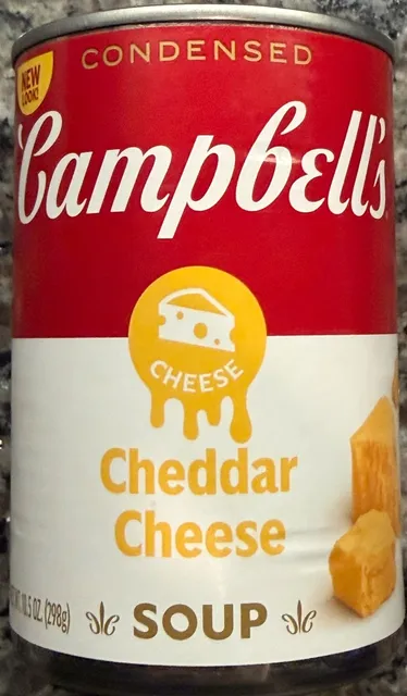 Campbell's Condensed Cheddar Cheese Soup 10.5 oz, front of pack