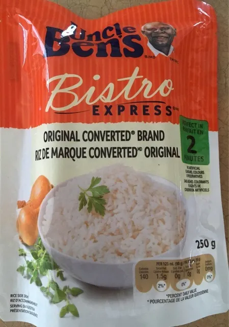 Uncle Ben's Bistro Express Original Converted Brand Rice 250 g, front of pack