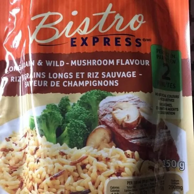 Uncle Ben's Bistro Express Long Grain & Wild Mushroom Flavour 250 g, front of pack