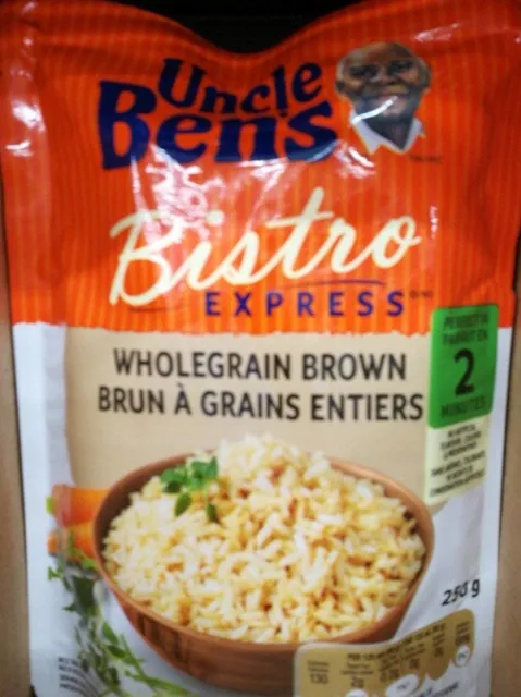 Uncle Ben's Bistro Express Wholegrain Brown 250 g, front of pack