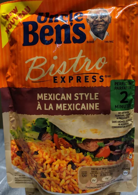 Uncle Ben's Bistro Express Mexican Style 250 g, front of pack