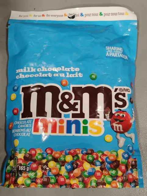 M&M's Minis Milk Chocolate Candies 165 g, front of pack