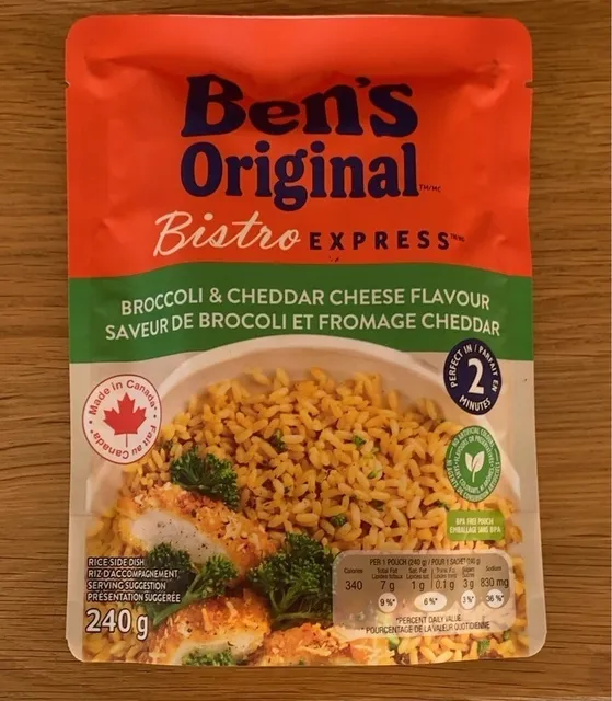 Ben's Original Bistro Express Broccoli & Cheddar Cheese Flavour 240 g, front of pack