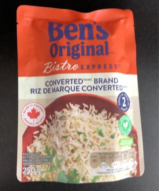 Ben's Original Bistro Express Converted Brand Rice 250 g, front of pack
